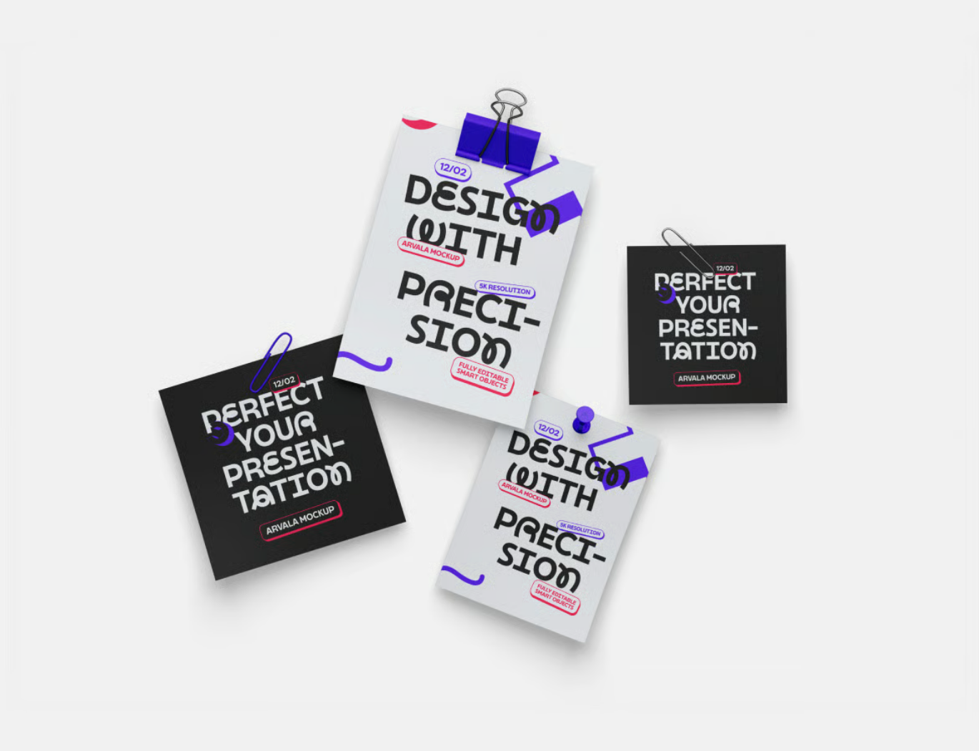 PS可编辑宝丽来相框样机分层文件摄影设计神器创意必备高清模板素材Polaroid Mockup-果觅网