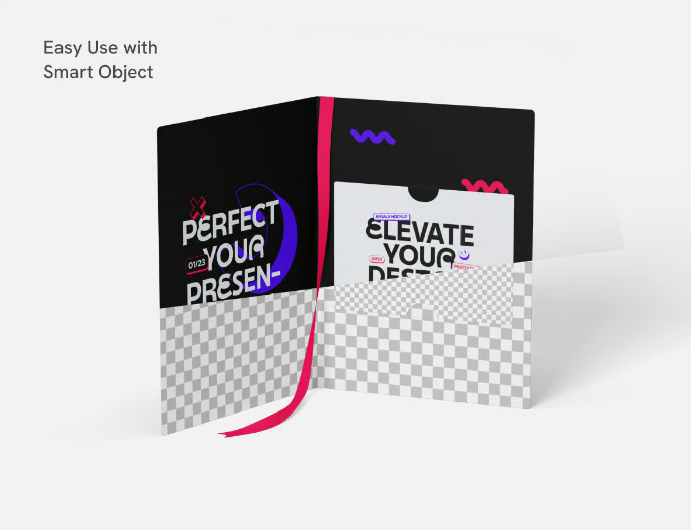 高端质感PSD礼品卡样机分层可编辑设计模板节日促销素材Gift Card Mockup-果觅网