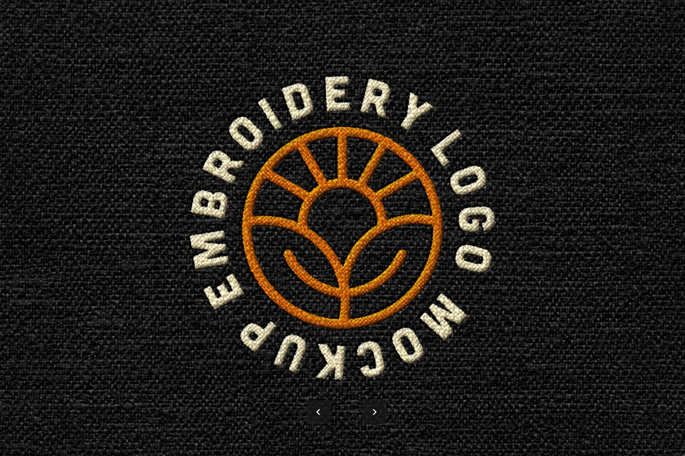 G6715 PS动作刺绣LOGO模板高端品牌设计针线质感特效一键生成Stitch Embroidery Logo Mockup