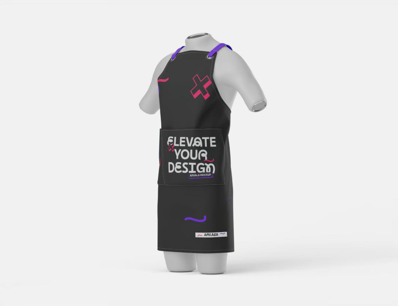 PS分层围裙样机高分辨率可编辑模板ApronMockup设计师必备素材Apron Mockup-果觅网