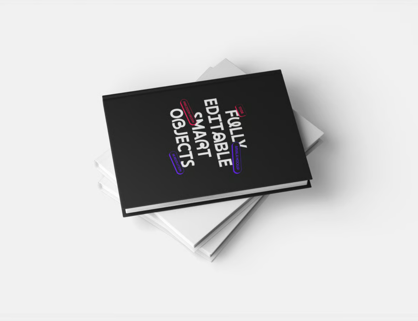 PS样机书籍封面3D展示可编辑分层文件高清模板Book Cover Mockup-果觅网