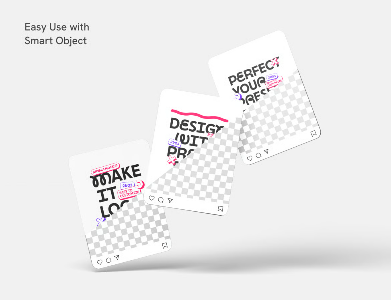 PS可编辑Instagram Post样机Mockup高清电商社交媒体展示模板设计素材Intagram Post Mockup-果觅网