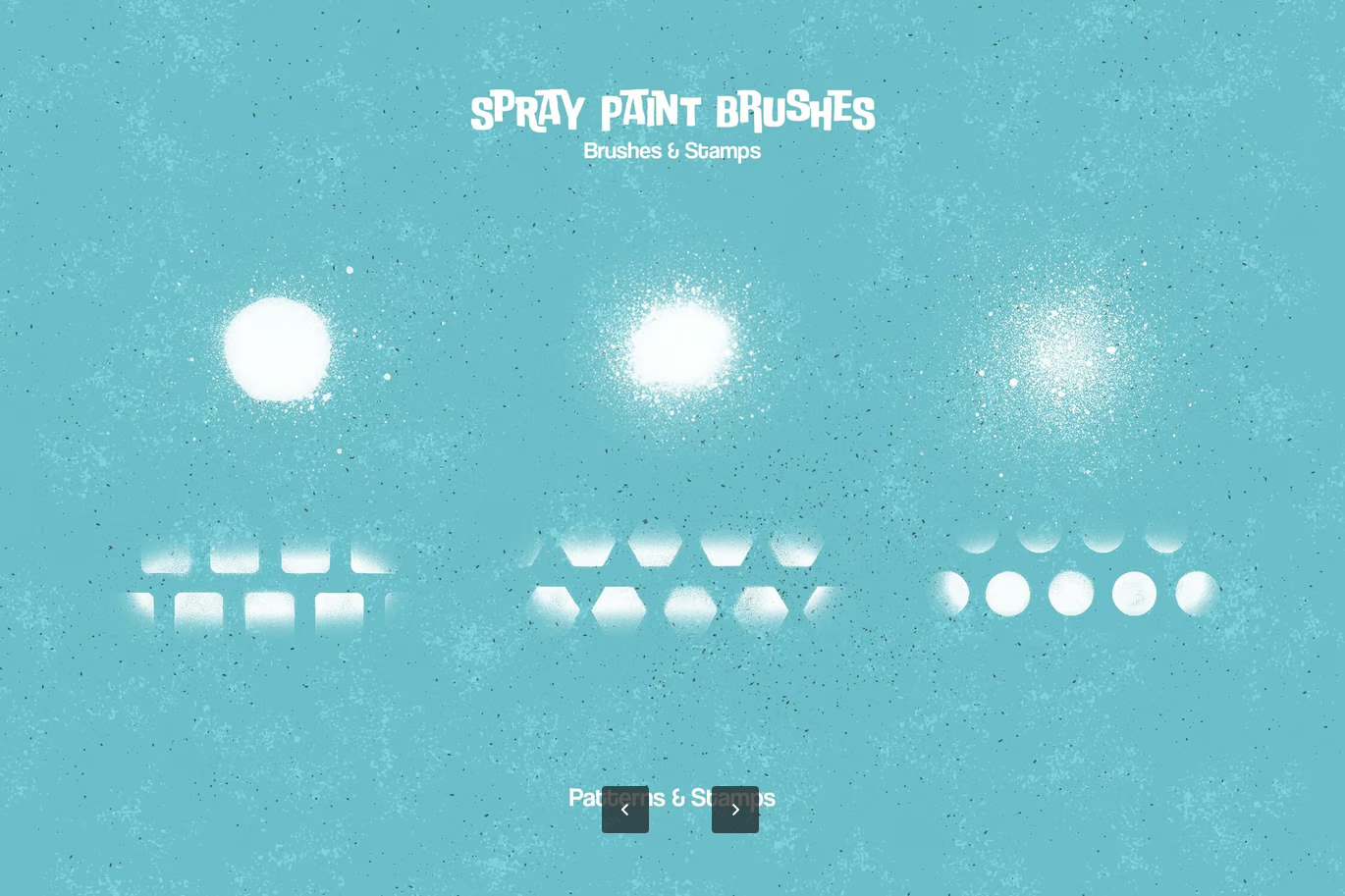 PS喷漆笔刷套装一键生成酷炫特效设计师必备创意动作预设Spray Paint Photoshop Brushes-果觅网
