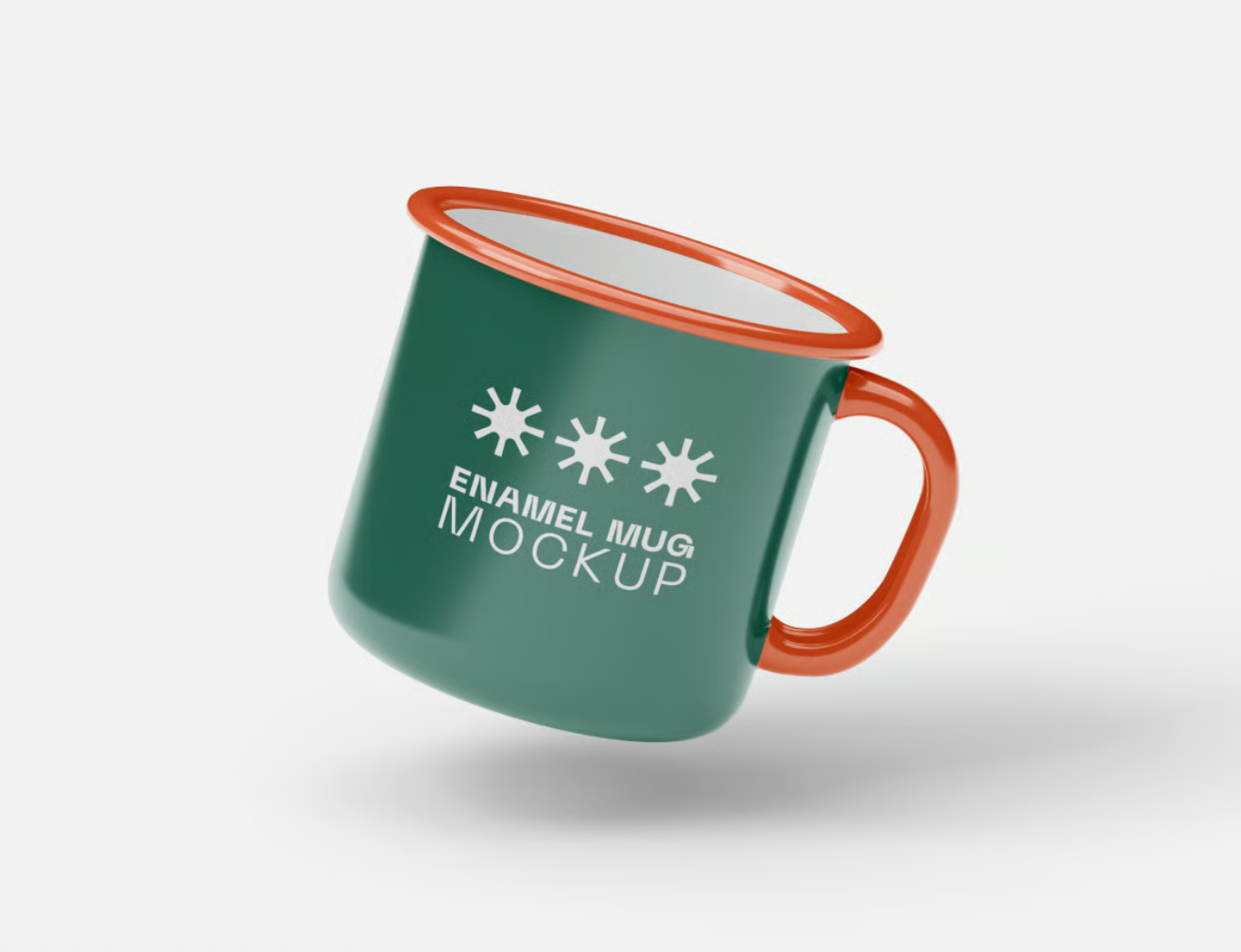 PS分层样机素材Enamel Mug Mockup搪瓷杯3D展示可编辑PSD源文件高端质感Enamel Mug Mockup-果觅网