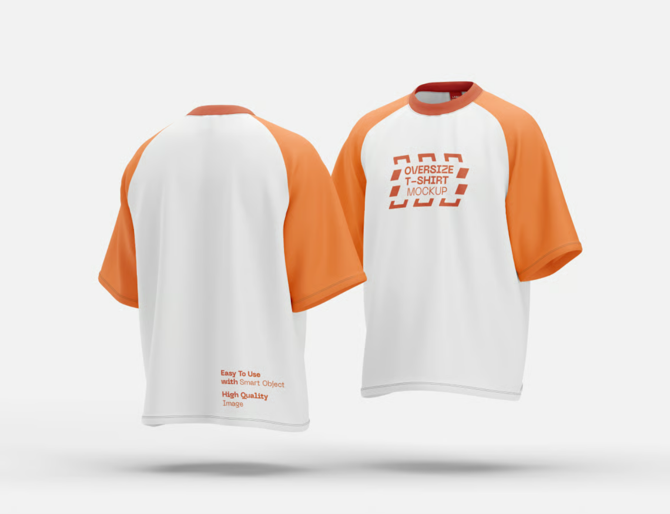 PS样机oversizeT恤立体效果服装设计分层文件品牌展示高清模板素材Oversize T-Shirt Mockup-果觅网