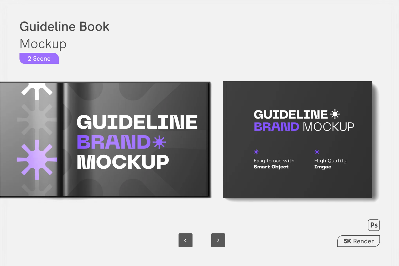 G6767 2025新款PS样机Guideline Book Mockup可编辑分层文件高端品牌手册设计素材Guideline Book Mockup