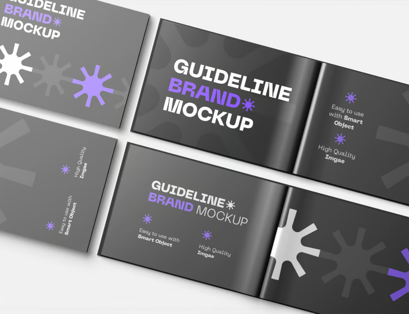 2025新款PS样机Guideline Book Mockup可编辑分层文件高端品牌手册设计素材Guideline Book Mockup-果觅网