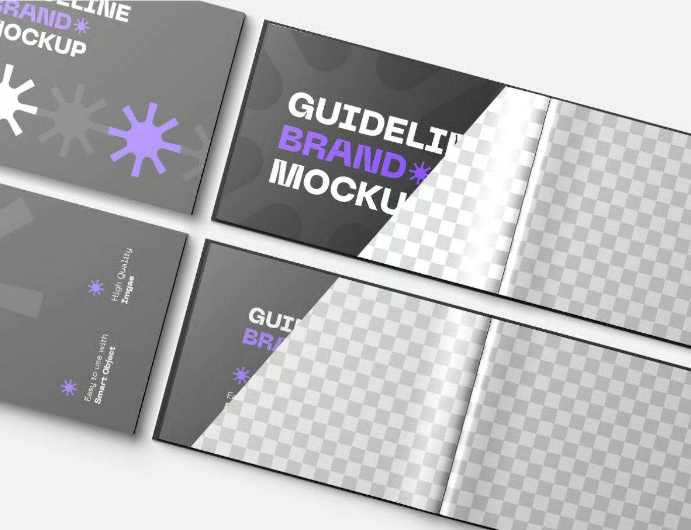 2025新款PS样机Guideline Book Mockup可编辑分层文件高端品牌手册设计素材Guideline Book Mockup-果觅网