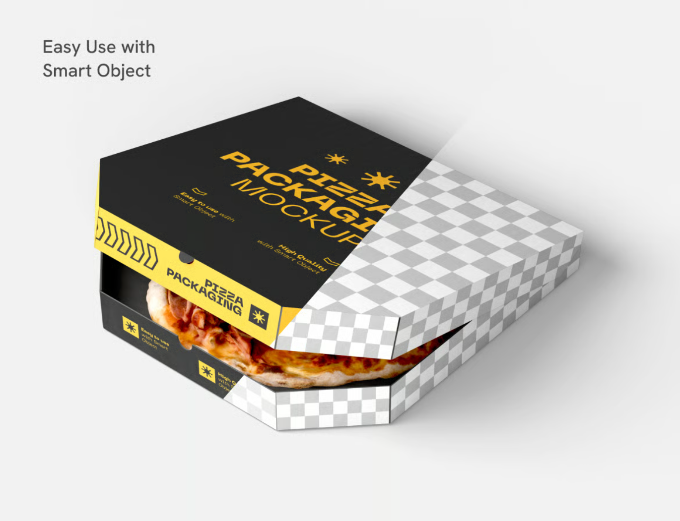 PS样机披萨包装3D模型可编辑分层文件食品设计素材模板Pizza Packaging Mockup-果觅网
