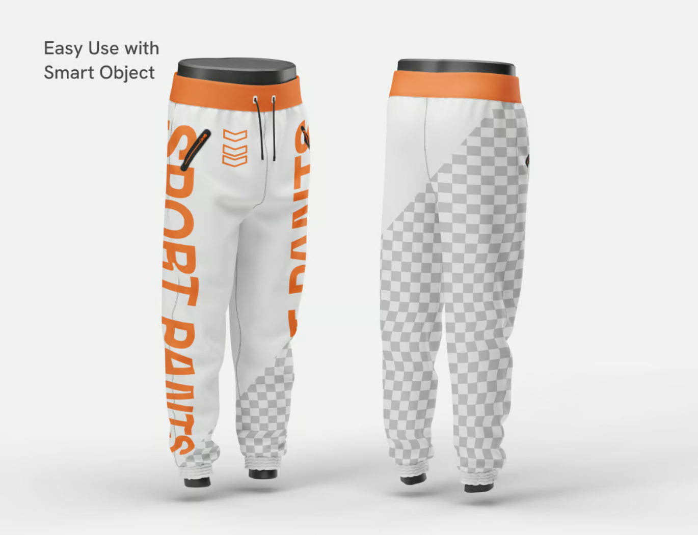 2025新款3D立体运动裤Mockup PSD分层可编辑多角度展示设计素材Sport Pants Mockup-果觅网