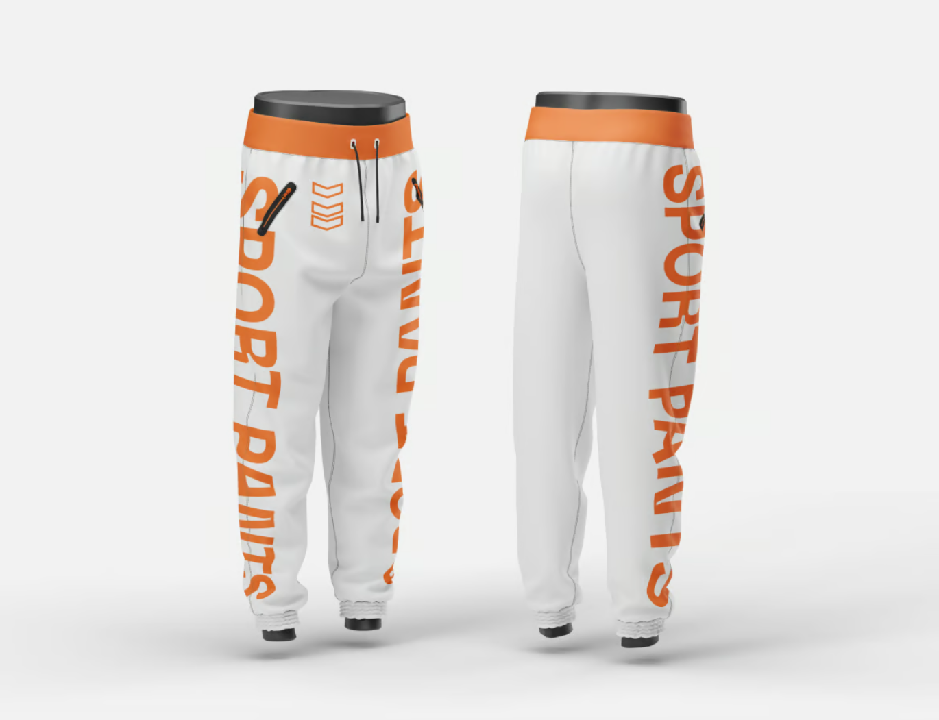 2025新款3D立体运动裤Mockup PSD分层可编辑多角度展示设计素材Sport Pants Mockup-果觅网