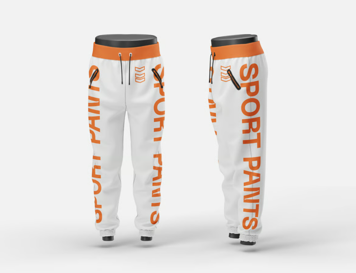 2025新款3D立体运动裤Mockup PSD分层可编辑多角度展示设计素材Sport Pants Mockup-果觅网