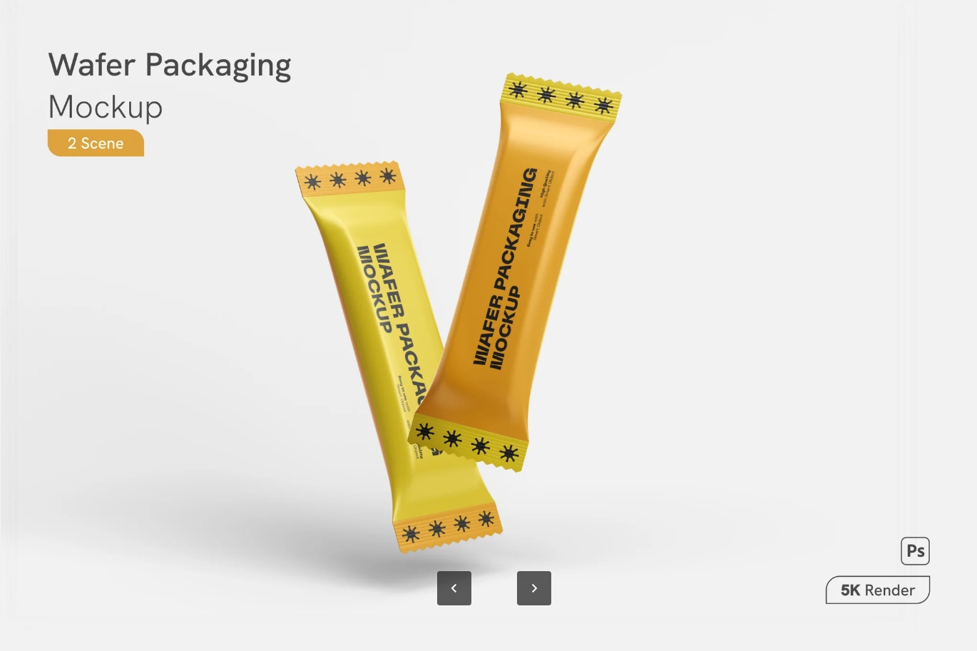 G6839 Wafer Packaging高精度3D包装样机Mockup素材AI/EPS多格式产品展示Wafer Packaging Mockup