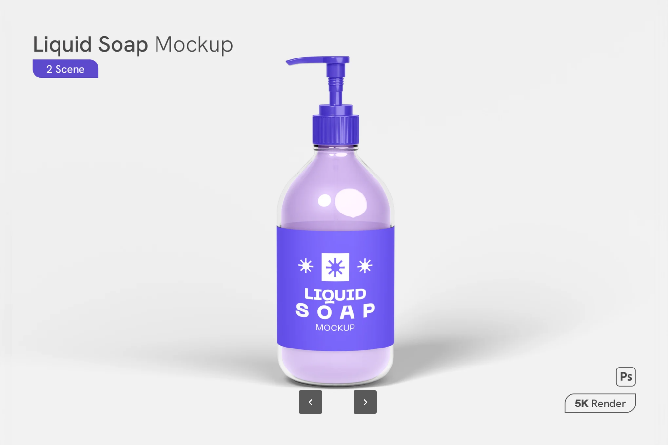 G6846 液体皂PSD分层样机高分辨率3D效果透明背景可编辑文本素材Liquid Soap Mockup