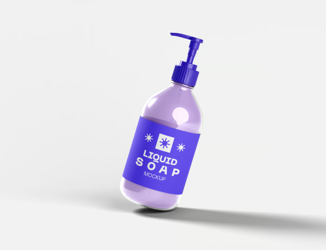 液体皂PSD分层样机高分辨率3D效果透明背景可编辑文本素材Liquid Soap Mockup-果觅网