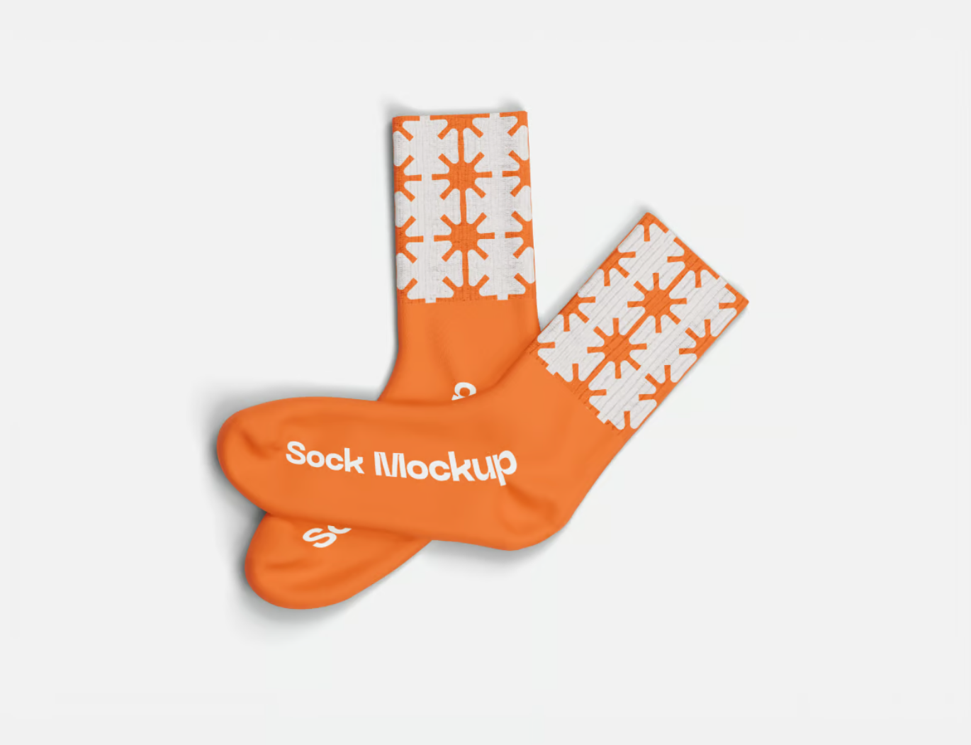 PS样机素材Sock Mockup PSD分层3D袜子样机电商展示设计模板Sock Mockup-果觅网