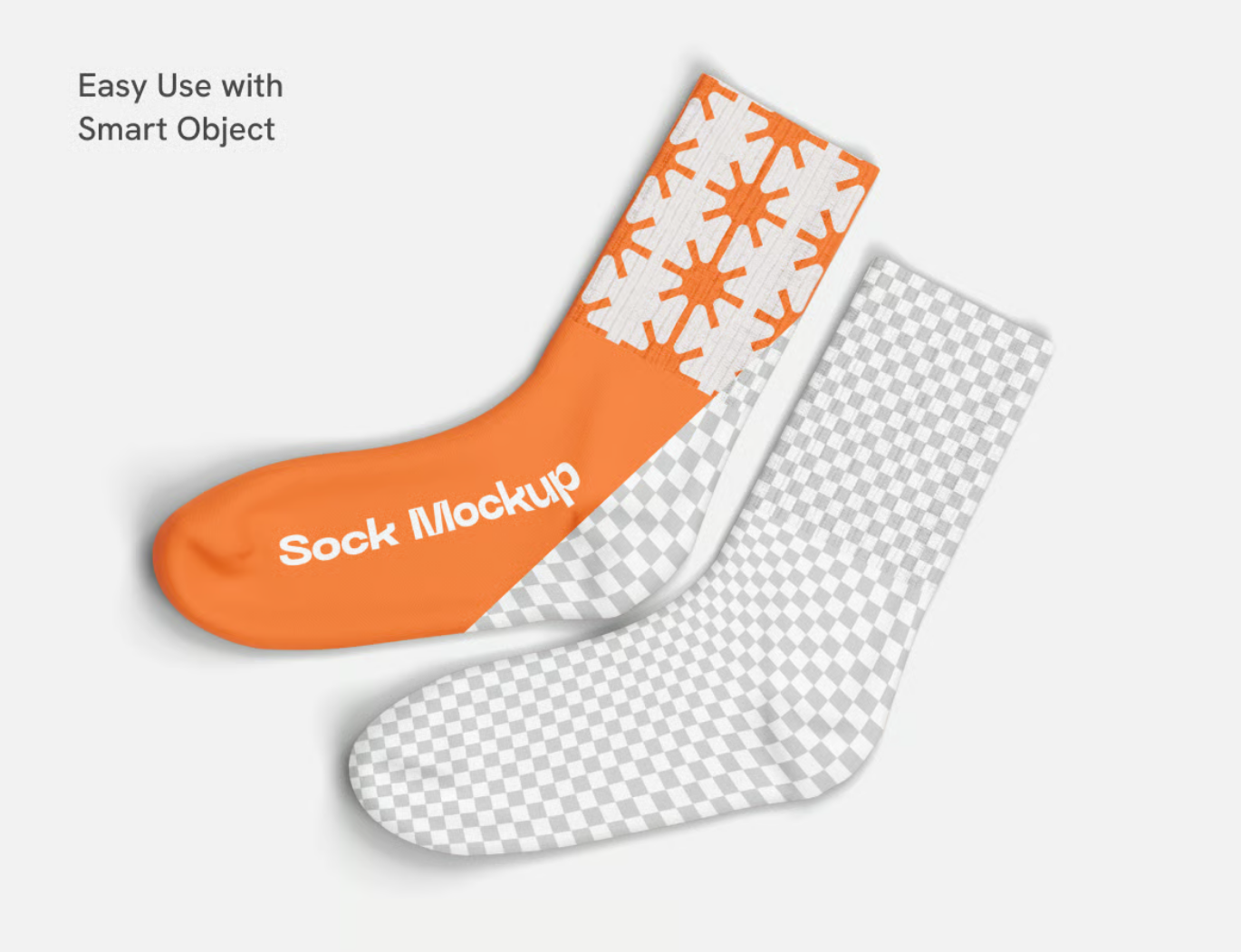 PS样机素材Sock Mockup PSD分层3D袜子样机电商展示设计模板Sock Mockup-果觅网