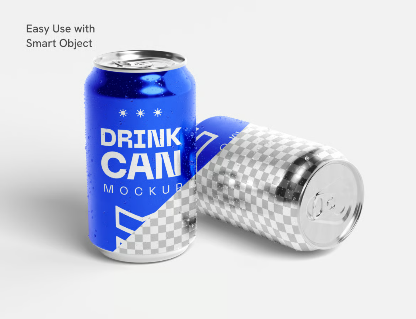 饮料罐3D立体PSD分层样机可编辑高清易修改多角度展示模板Drink Can Mockup-果觅网