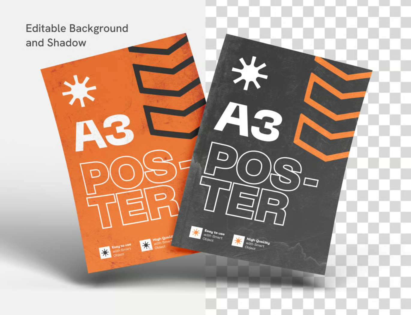 PS样机A3海报高清可编辑分层印刷展示智能对象设计模板素材A3 Poster Mockup-果觅网