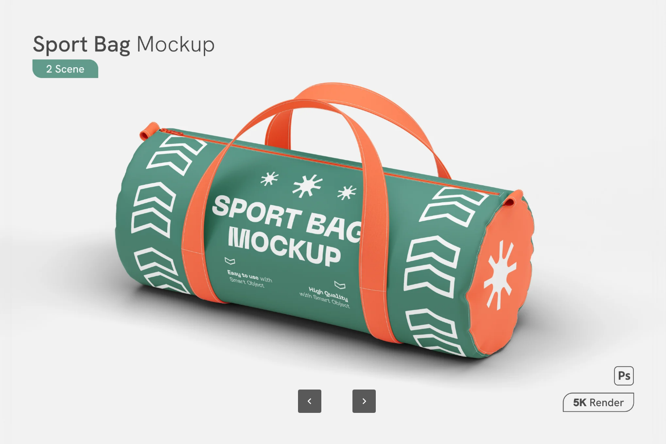 G6861 2025新款运动背包PS分层可编辑3D样机高质感Mockup素材Sport Bag Mockup