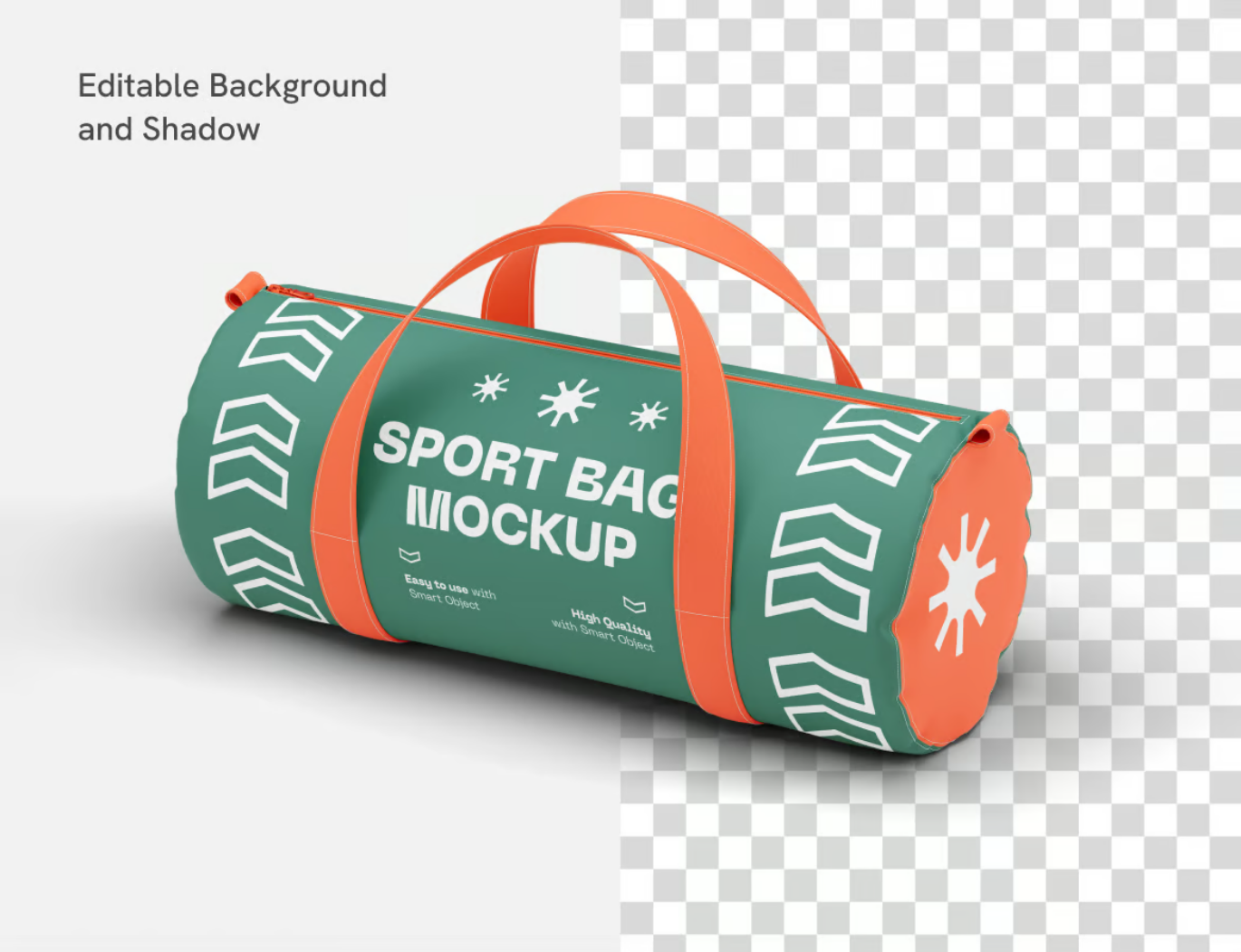 2025新款运动背包PS分层可编辑3D样机高质感Mockup素材Sport Bag Mockup-果觅网