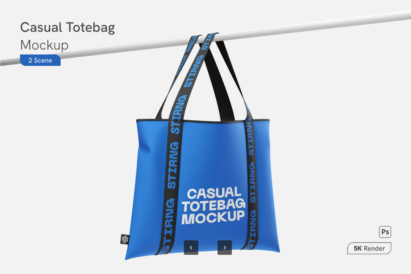 G6862 2025新款PS分层托特包Mockup可换图智能对象高清简约风Casual Totebag Mockup