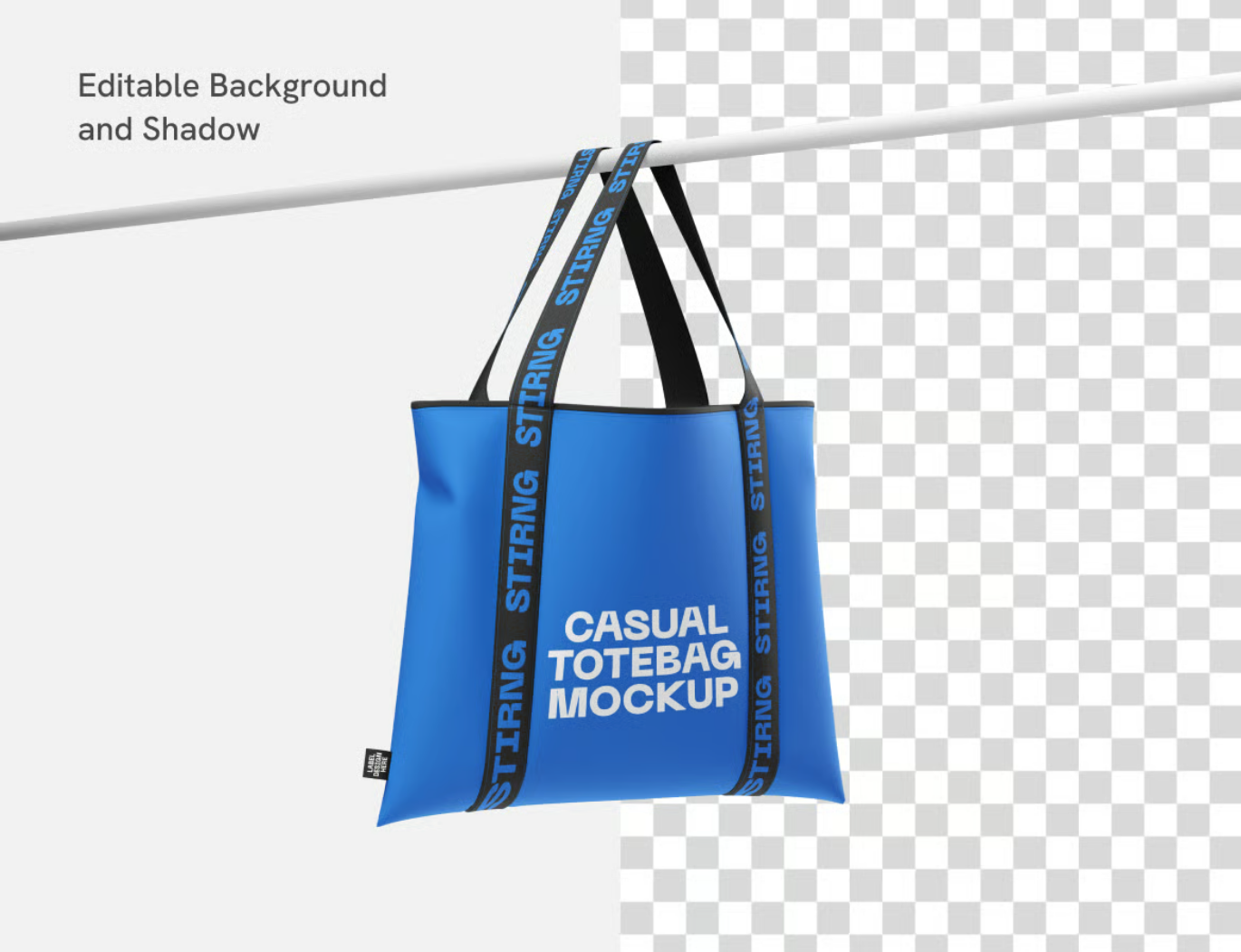 2025新款PS分层托特包Mockup可换图智能对象高清简约风Casual Totebag Mockup-果觅网