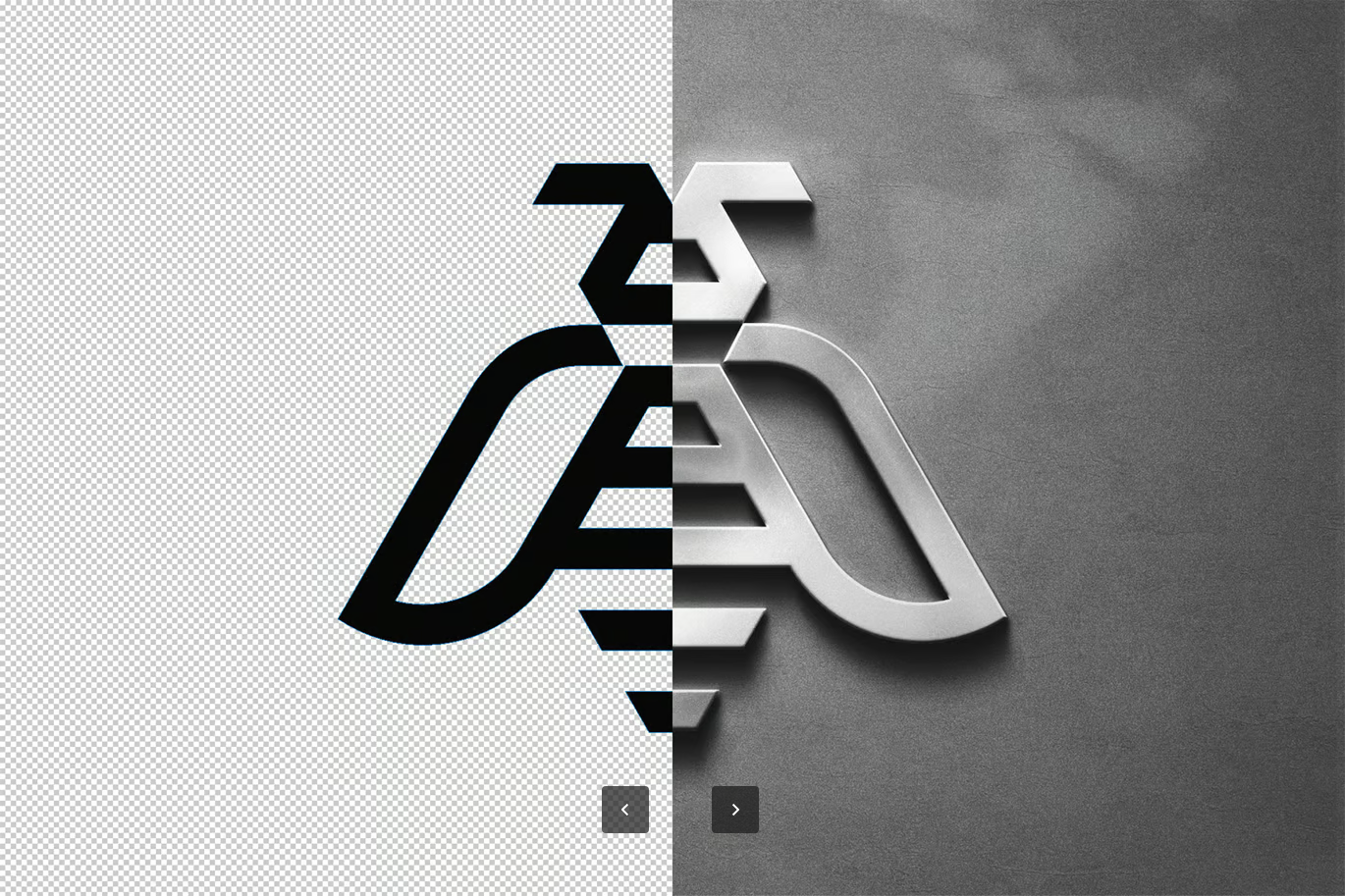 高端大气PS动作一键生成金属质感钢铁效果文字LOGO设计Steel Effect for Texts & Logotypes-果觅网