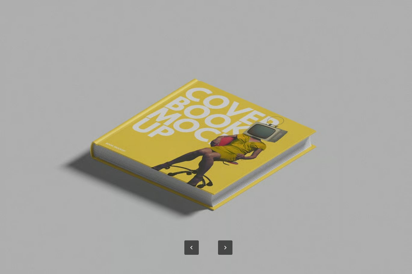 方形书籍PS样机高清分层可编辑设计素材300dpi智能对象模板Square Book Mockup-果觅网
