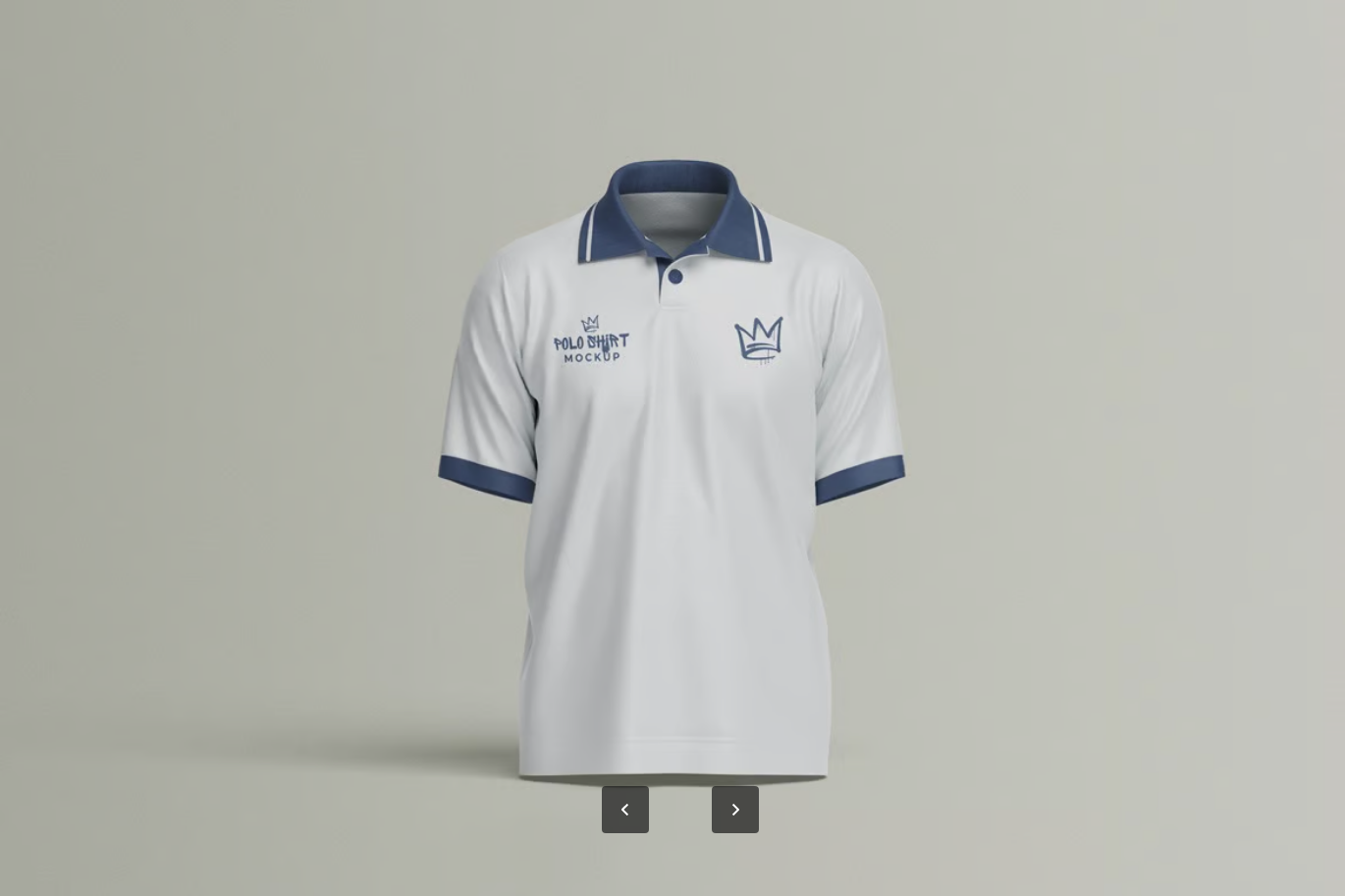 PS样机Polo衫T恤模板高清可编辑分层文件服装设计素材Polo Shirt Mockup-果觅网
