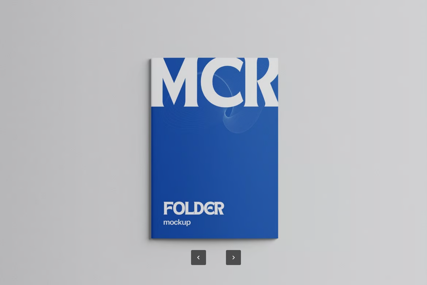 高端分层可编辑PSD文件夹样机品牌展示电商设计素材PS智能对象mockupFolder Mockup-果觅网