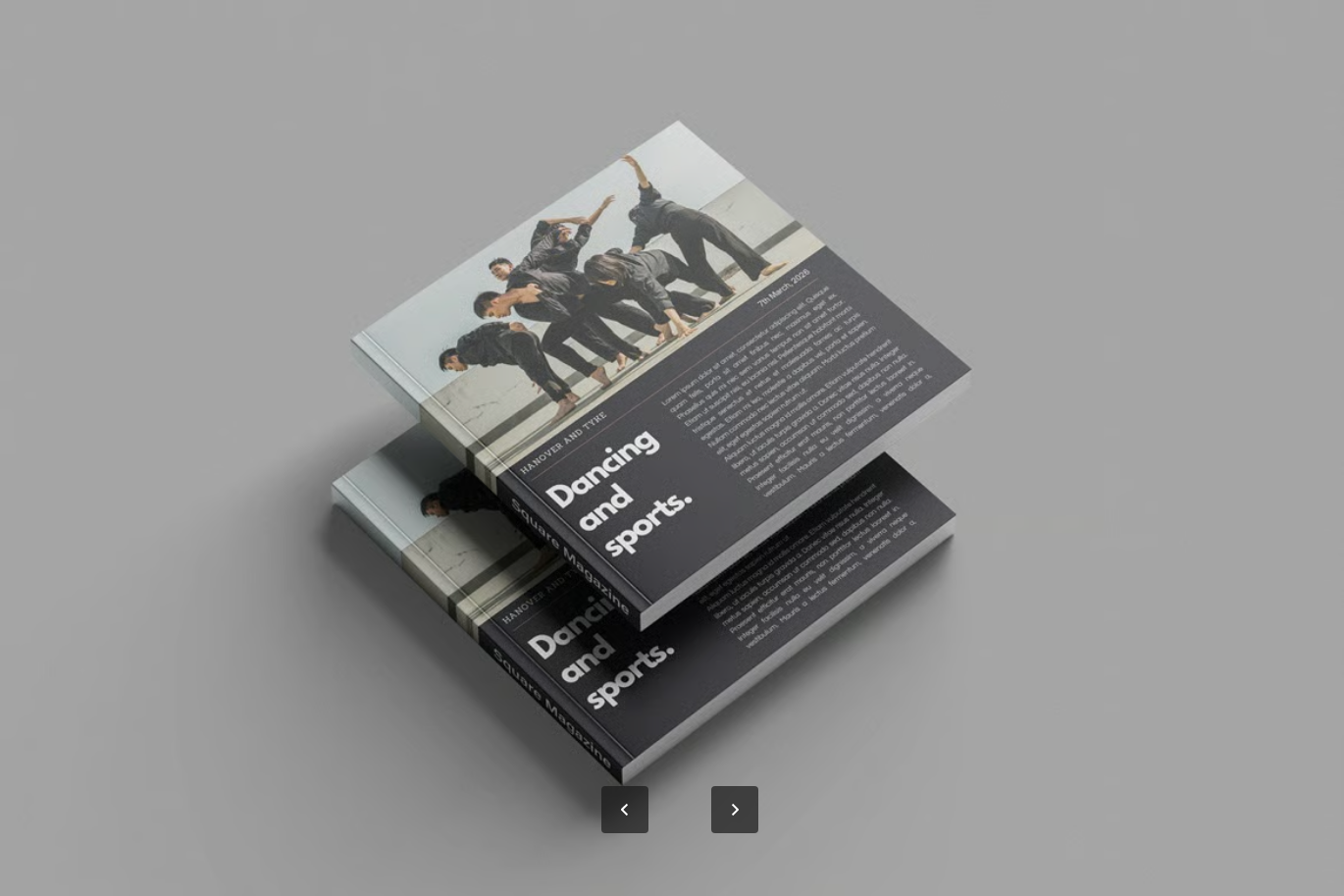 PS样机方形书籍封面3D展示分层设计可编辑模板素材Square Book Cover Mockup-果觅网