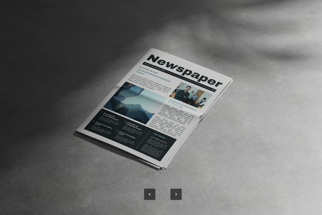 PS样机Newspaper Mockup可编辑报纸模板分层设计高清印刷效果展示素材Newspaper Mockup-果觅网