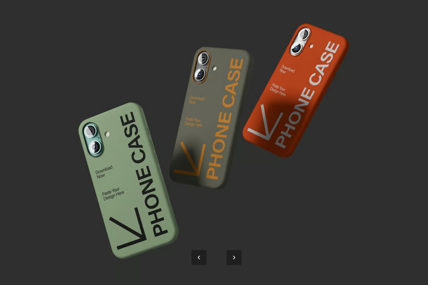 iPhone16手机壳3D立体样机PSD分层素材高清分辨率可替换设计模板iPhone 16 Case Mockup-果觅网