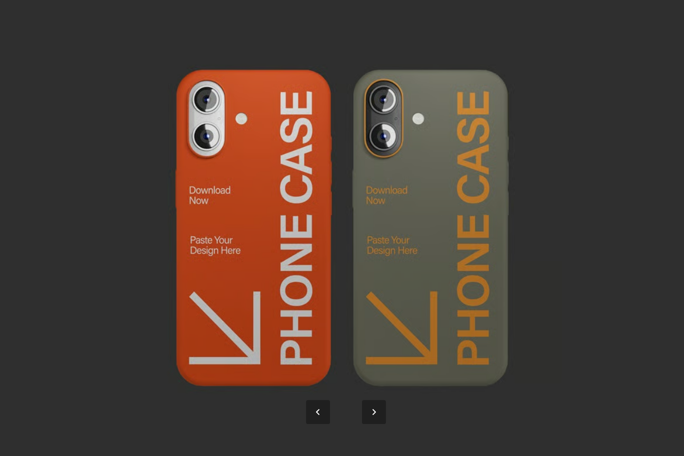 iPhone16手机壳3D立体样机PSD分层素材高清分辨率可替换设计模板iPhone 16 Case Mockup-果觅网