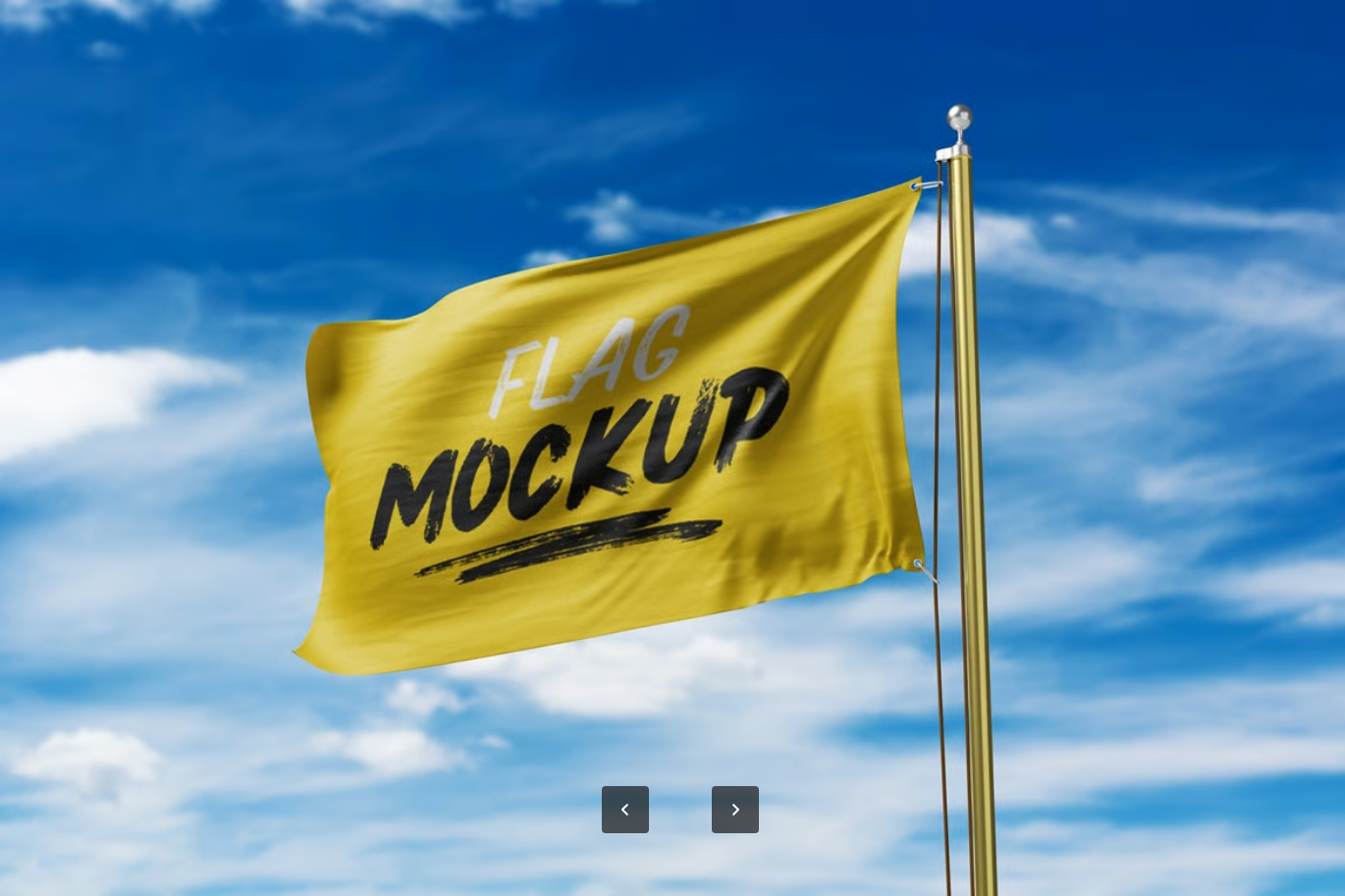 PS样机Flag Mockup旗帜模板广告设计展示效果高清分层可编辑素材Flag Mockup-果觅网