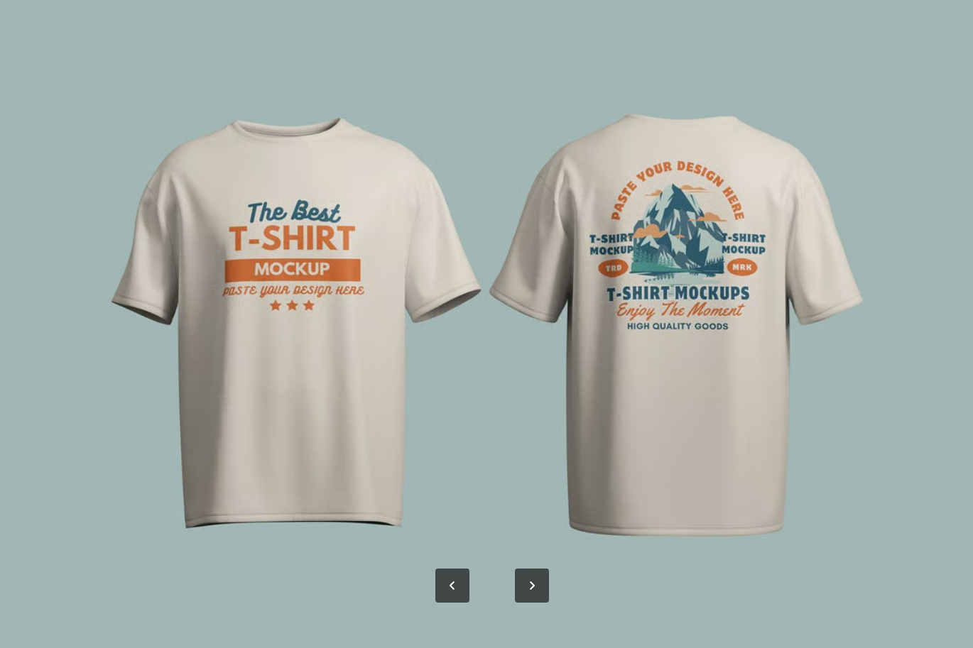 高端T恤分层PSD样机素材可编辑换色多角度展示2025设计模板T-Shirt Mockups-果觅网