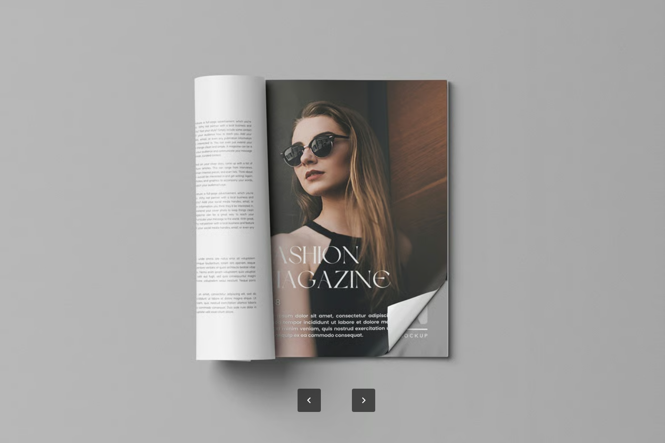 高端杂志样机PSD分层可编辑2025新款立体展示MOCKUP设计素材模板Magazine Mockup-果觅网