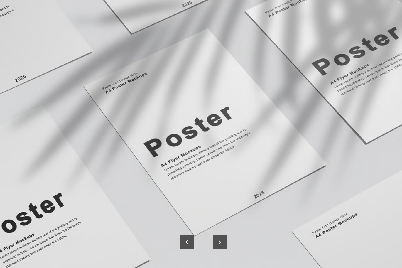 PS样机海报传单设计高清可编辑分层设计师必备素材模板Poster   Flyer Mockups-果觅网