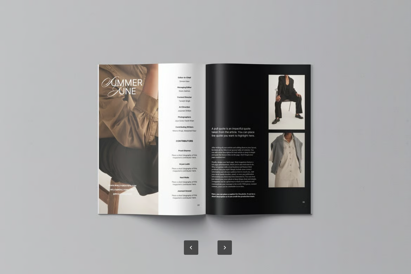高端PS样机US Letter杂志模板分层可编辑印刷展示逼真效果US Letter Magazine Mockup-果觅网
