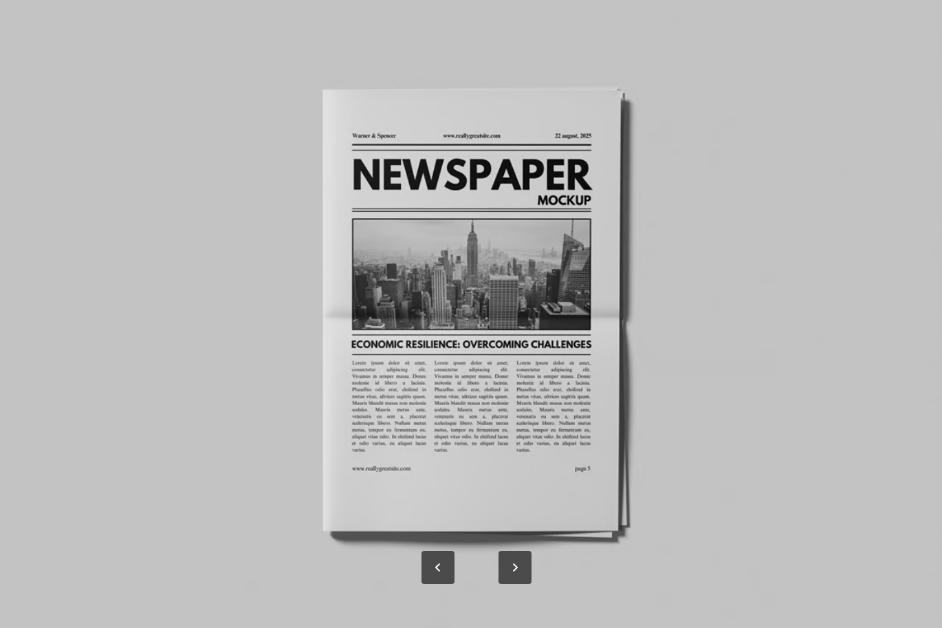 PS样机报纸模板可编辑分层Newspaper Mockup设计师必备真实印刷效果Newspaper Mockup-果觅网