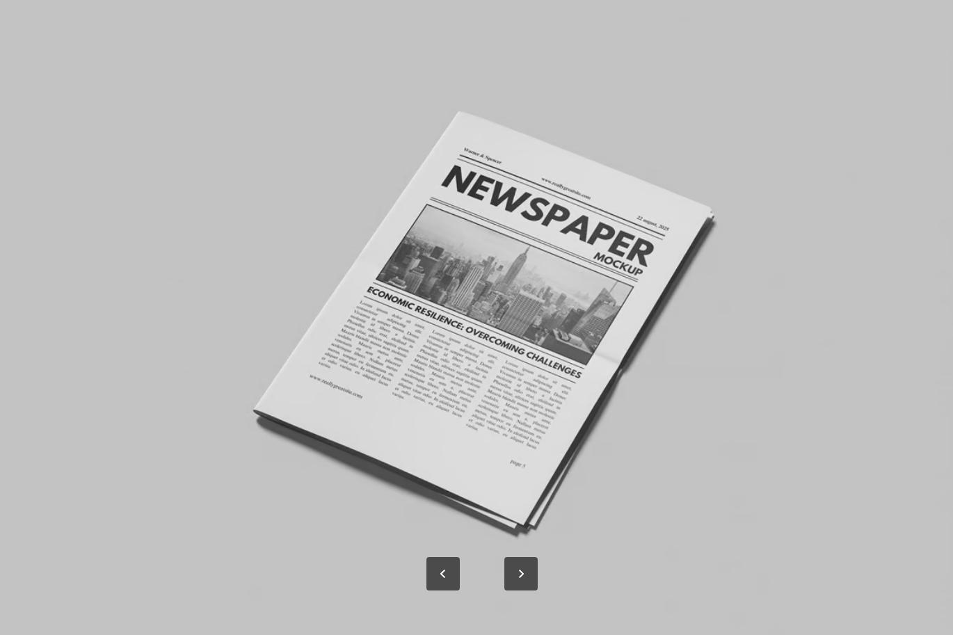 PS样机报纸模板可编辑分层Newspaper Mockup设计师必备真实印刷效果Newspaper Mockup-果觅网