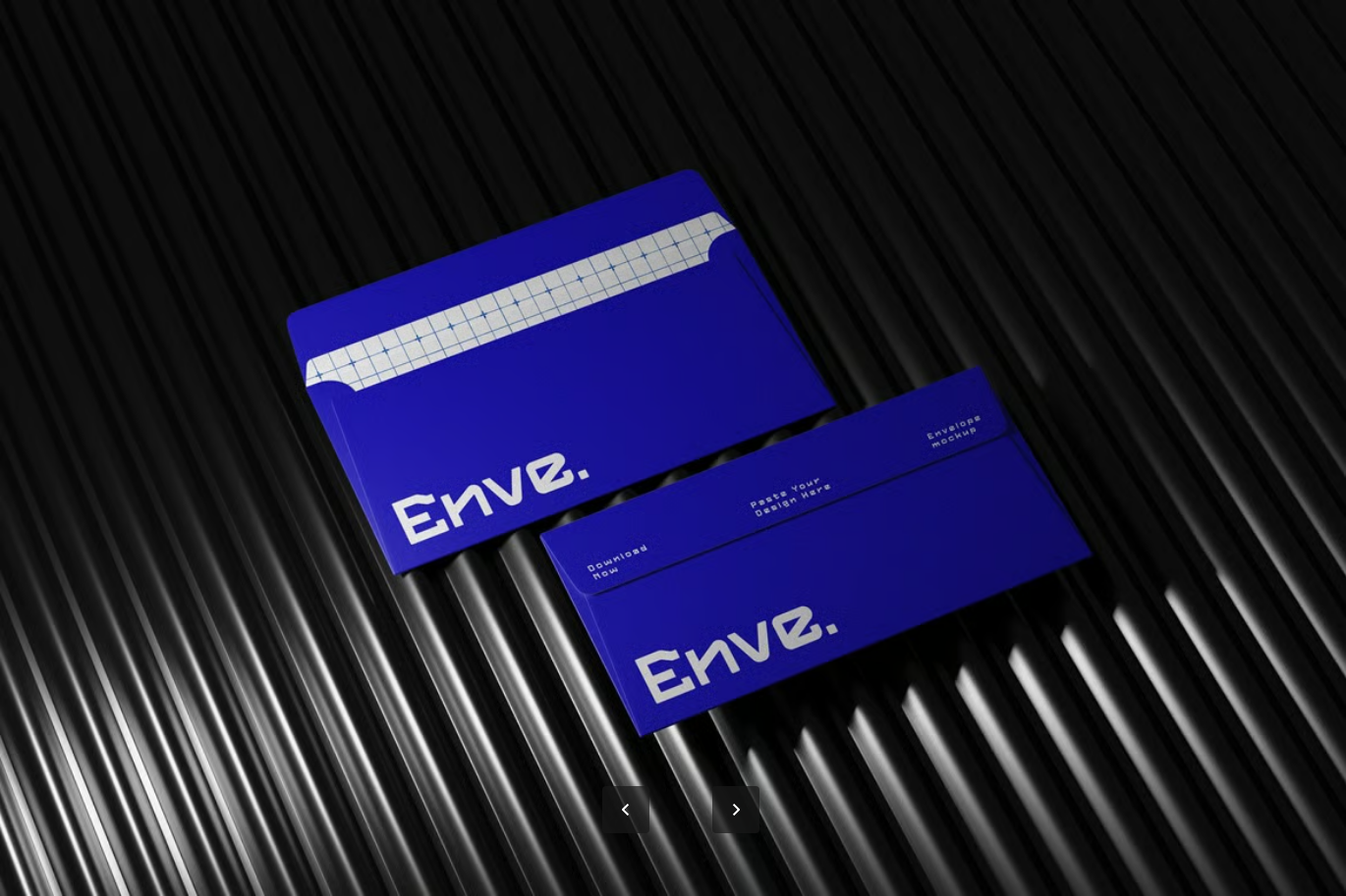 2025新款信封样机PSD分层素材可编辑mockup高端商务设计智能对象模板Envelope Mockup-果觅网
