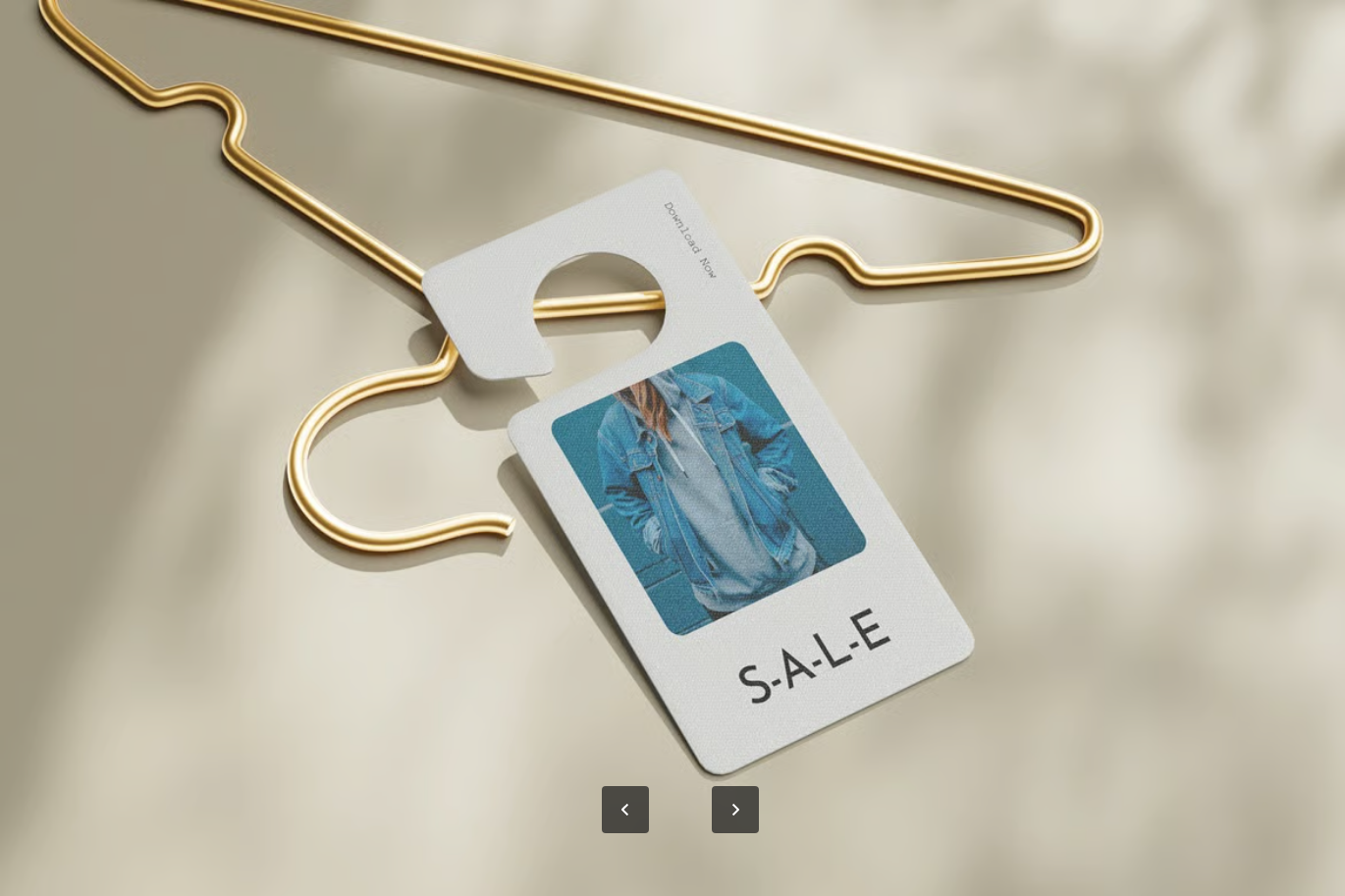 PSD分层门挂样机高清可编辑展示模板设计素材专业级PS样机文件Door Hanger Mockup-果觅网