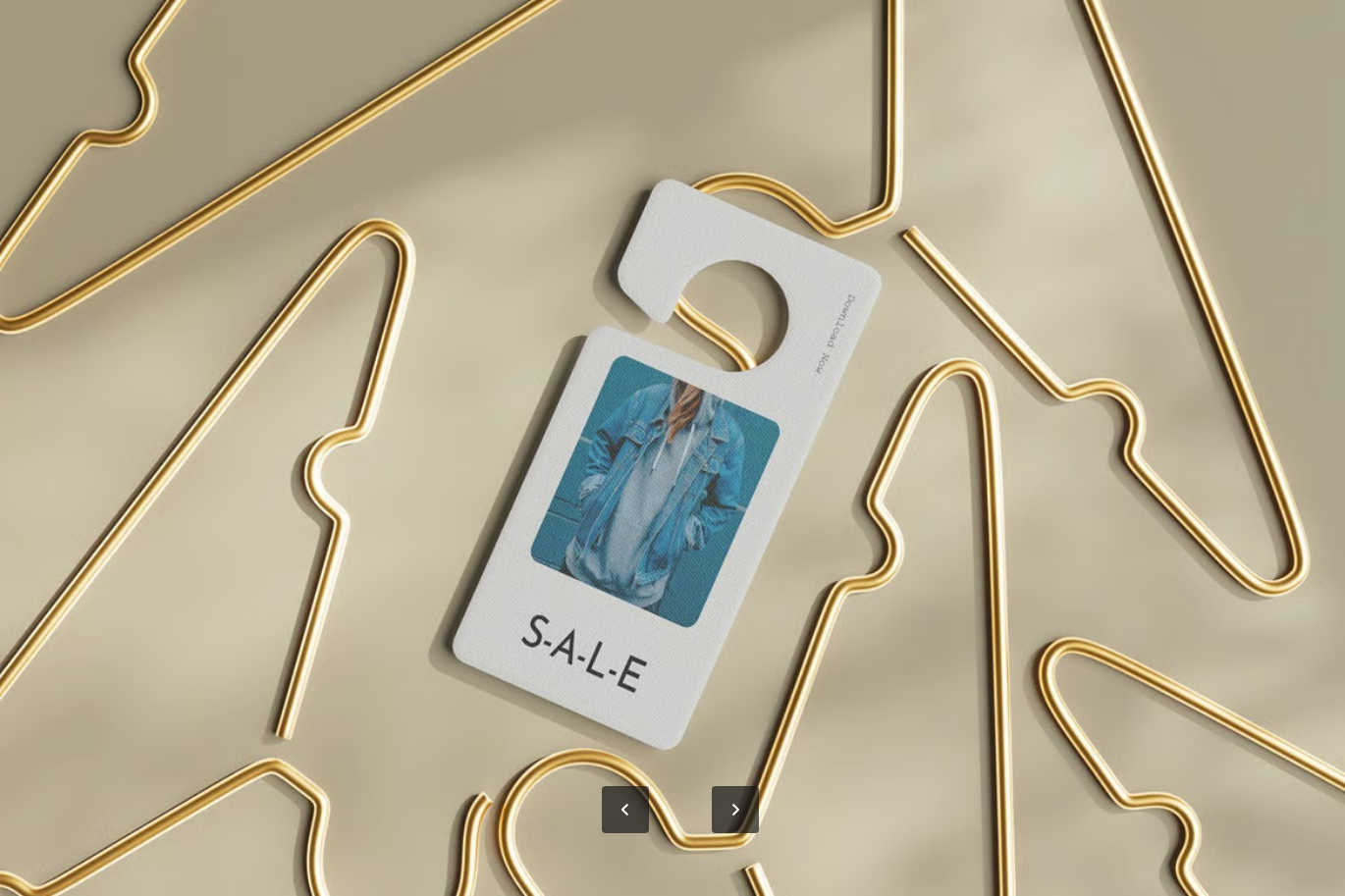 PSD分层门挂样机高清可编辑展示模板设计素材专业级PS样机文件Door Hanger Mockup-果觅网