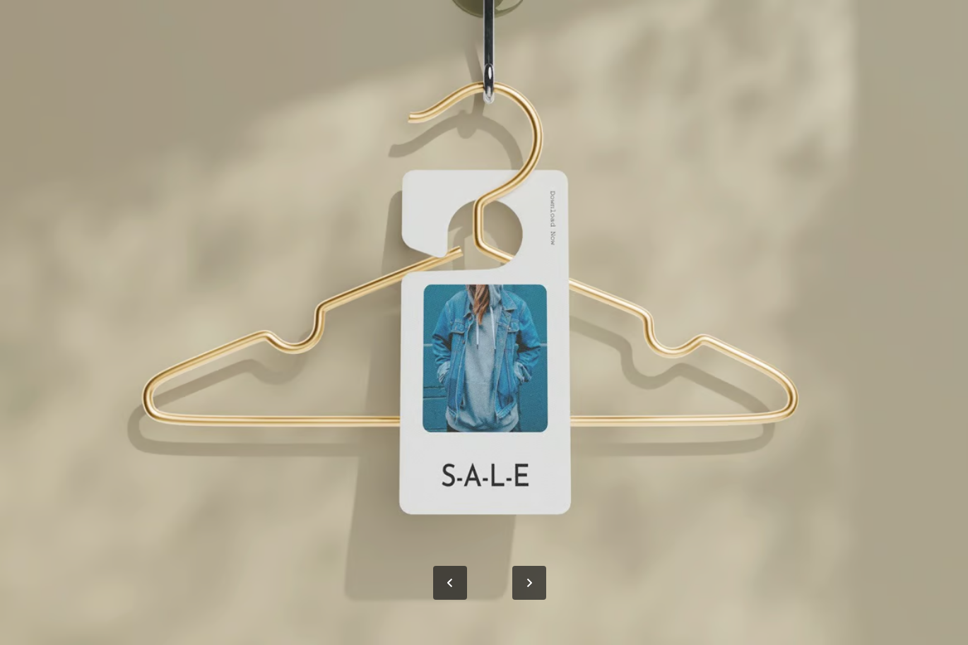 PSD分层门挂样机高清可编辑展示模板设计素材专业级PS样机文件Door Hanger Mockup-果觅网