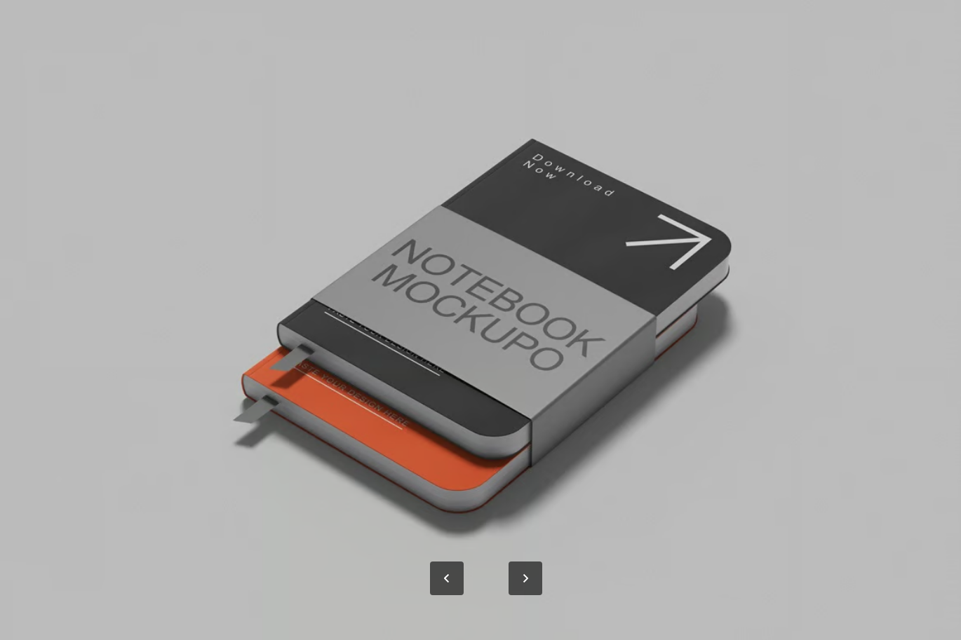 PSD分层笔记本样机智能对象4500x3000高清可换背景设计模板Notebook Mockup-果觅网