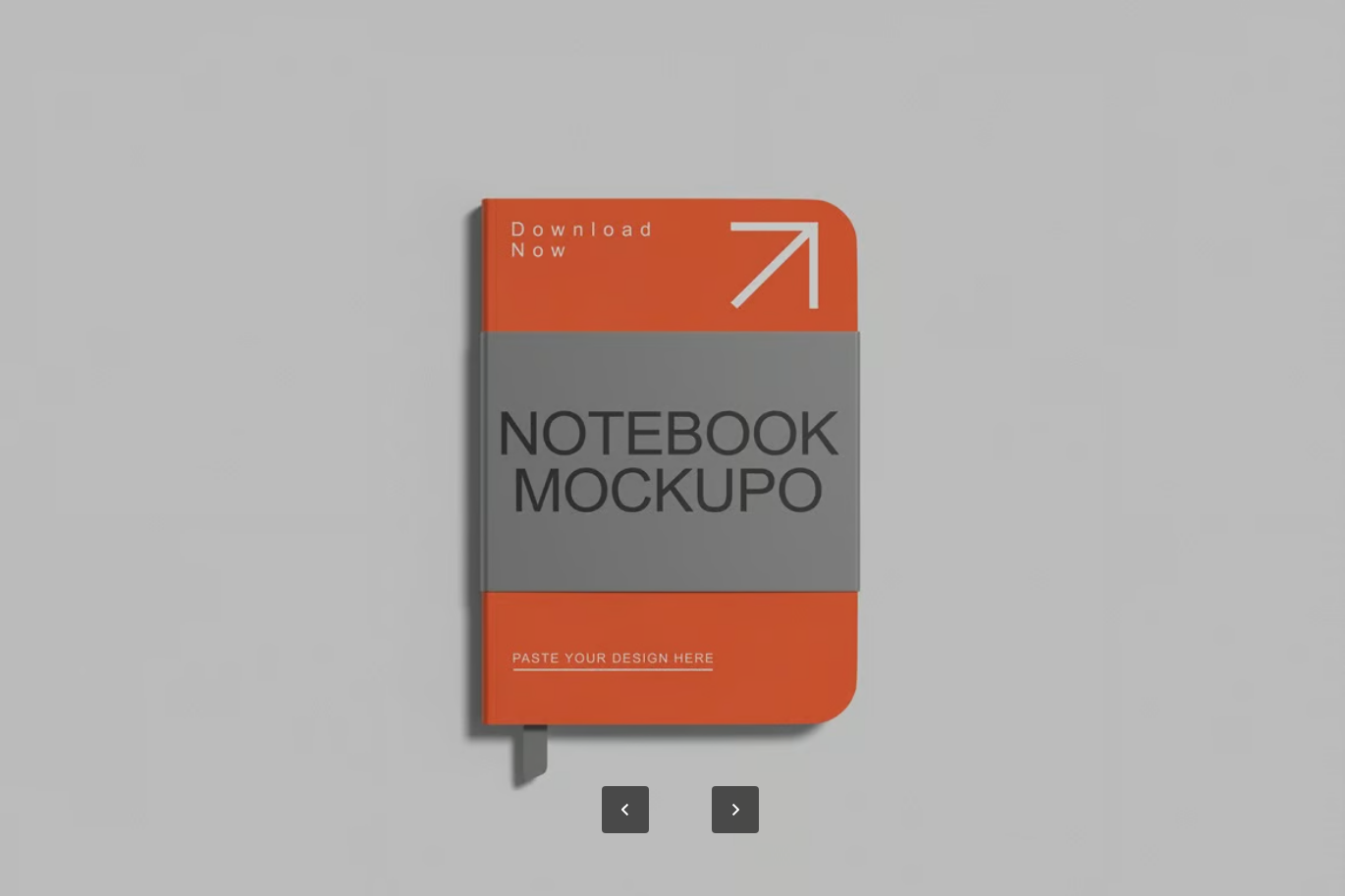 PSD分层笔记本样机智能对象4500x3000高清可换背景设计模板Notebook Mockup-果觅网