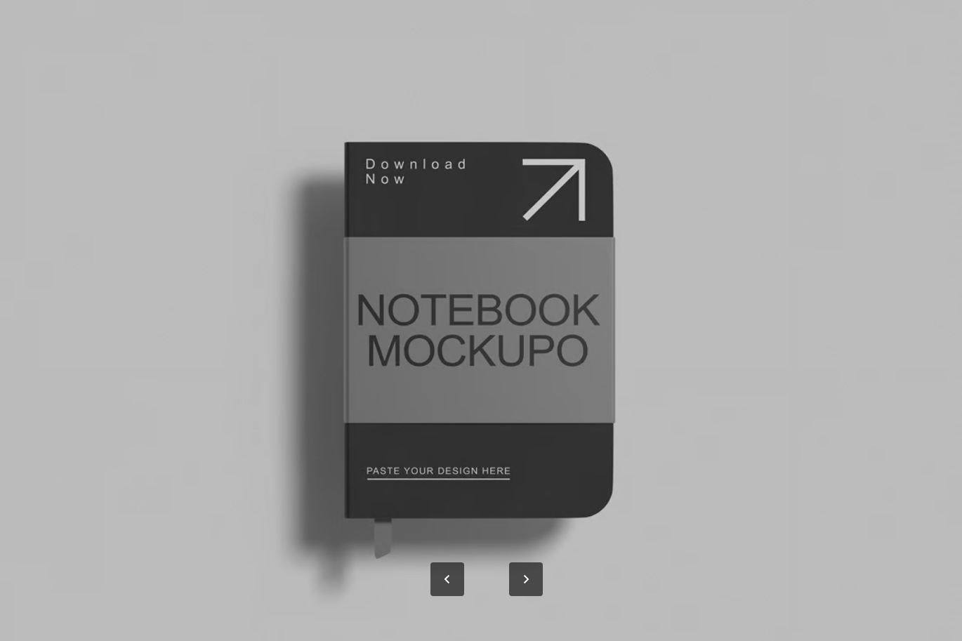 PSD分层笔记本样机智能对象4500x3000高清可换背景设计模板Notebook Mockup-果觅网
