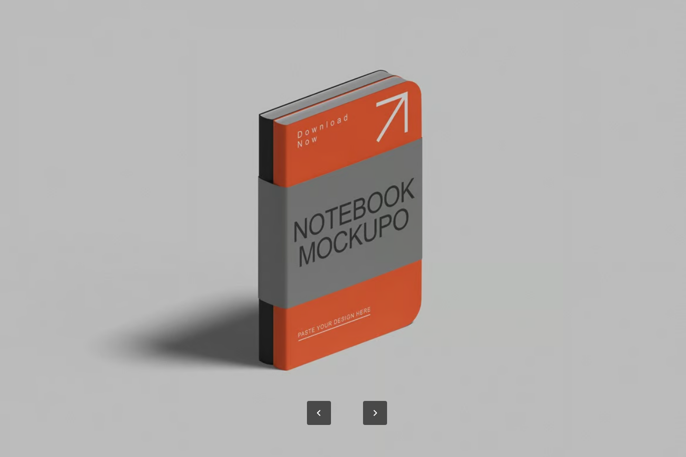 PSD分层笔记本样机智能对象4500x3000高清可换背景设计模板Notebook Mockup-果觅网